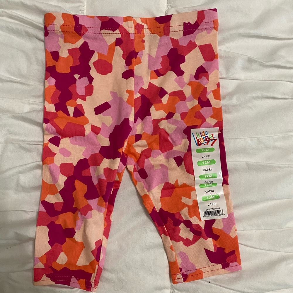Pink camo capris